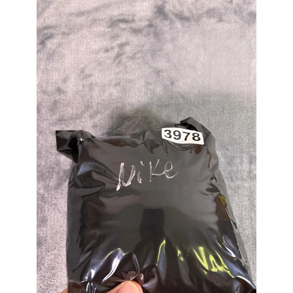 Y2K Nike Windbreaker Anorak‎ Jacket Black Gray Yellow Pullover Hooded Youth M